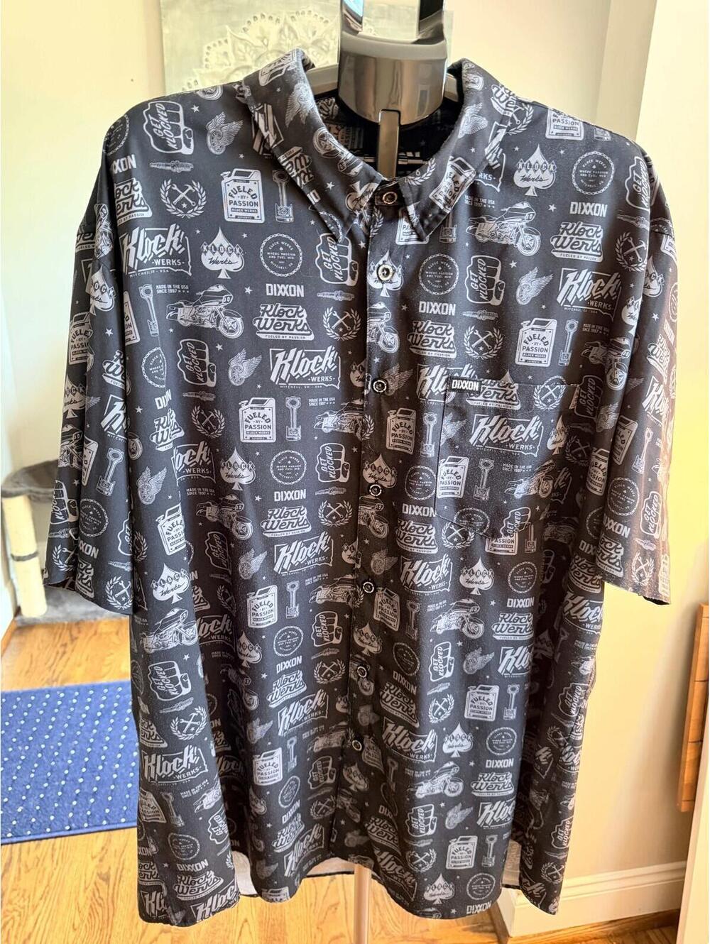 Dixxon Men's 4X Klock Werks Fueled by Passion 2023 Party Wear Short Sleeve Shirt